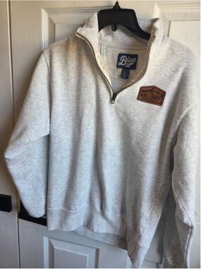Women's Blue 84 Big Sky Montana Quarter Zip Sweatshirt Grey XS